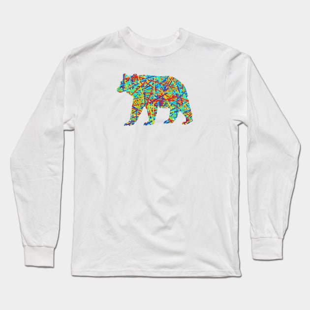 A bear as colorful as you are Long Sleeve T-Shirt by VeryBear